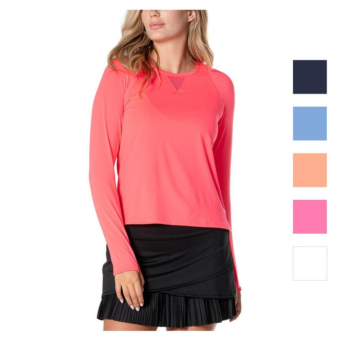 Women's LUV High Low Breezy Long Sleeve Top