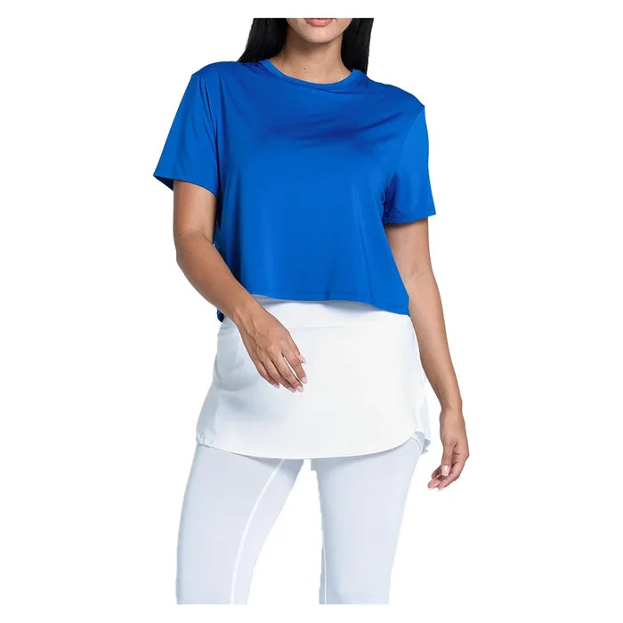 Women's LUV Power Box Tennis Top Electric Blue