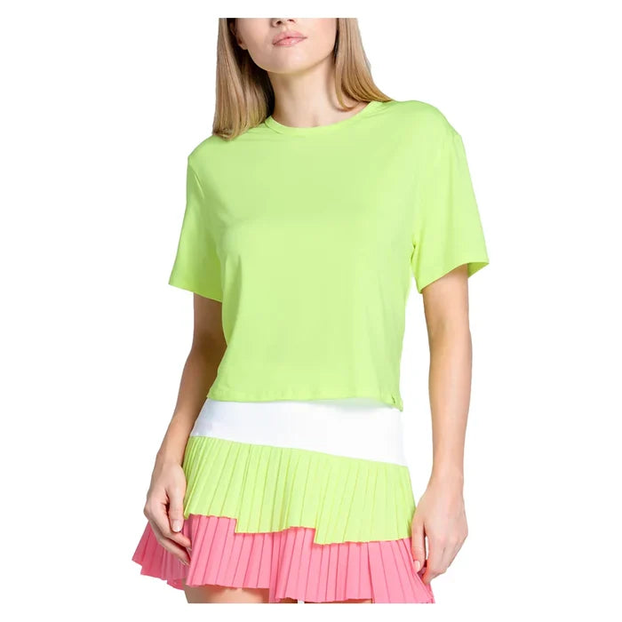 Women's LUV Power Box Tennis Top Lemon Frost