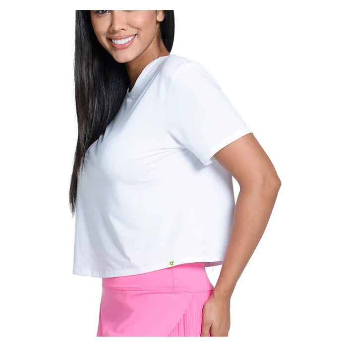 Women's LUV Power Box Top White