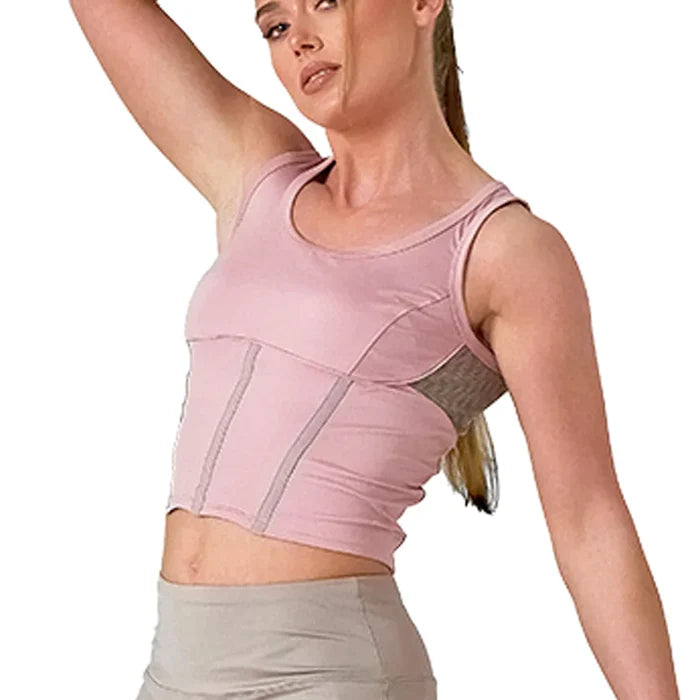 Women`s Mai Tennis Tank Dusty and Latte