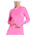 Women's Mock Neck Hip Fit Long Sleeve Top Taffy