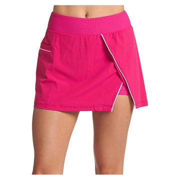 Women's Piped Slit Skort