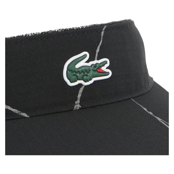 Women's Players Visor Black, Lacoste, Pickleball Express, RK6762-031F26-3