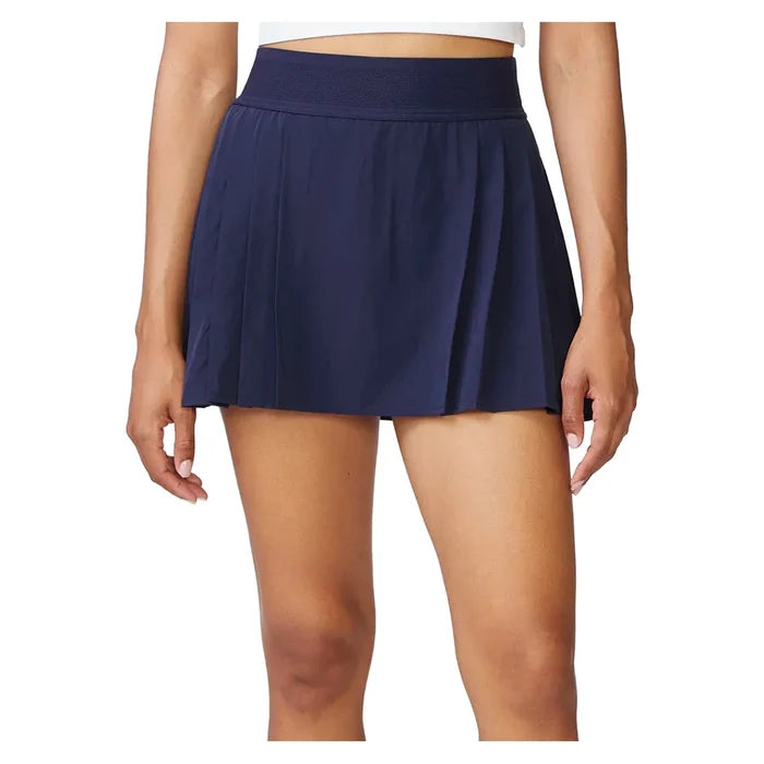 Women's Pleated Skort Spruce and Mood Indigo