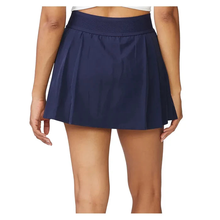 Women's Pleated Skort Spruce and Mood Indigo