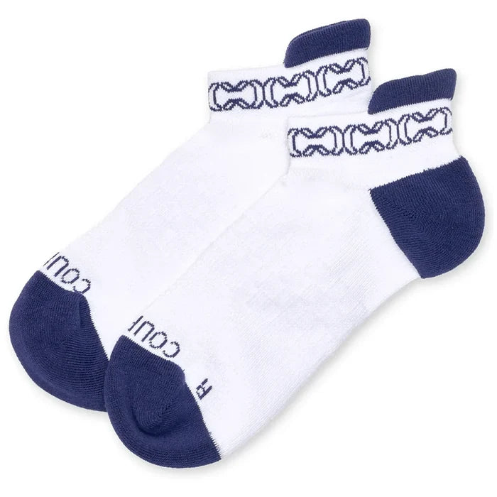 Women's Pro Socks White and Navy