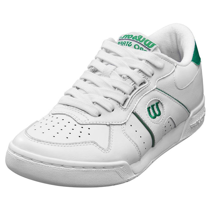 Women's Pro Staff 87 Sportstyle Court Shoes White and Bosphorous