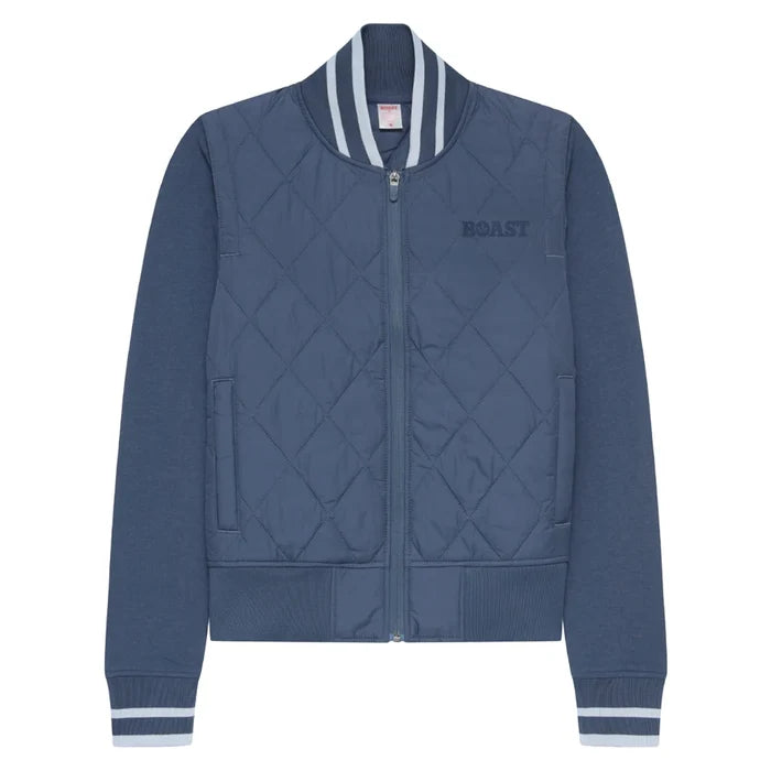 Women's Quilted Varsity Bomber Jacket