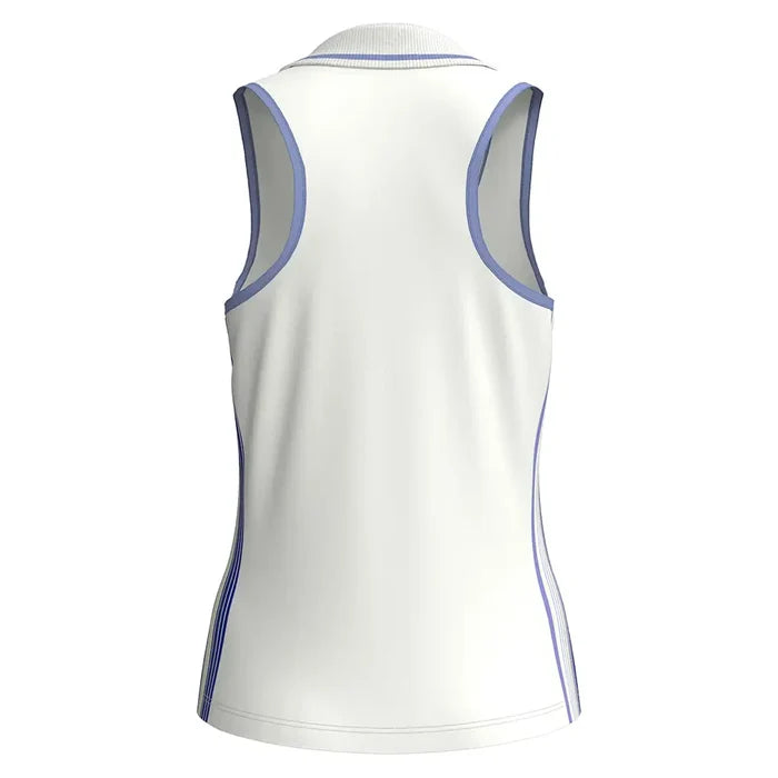 Women's Racer Polo Tennis Tank Bright White