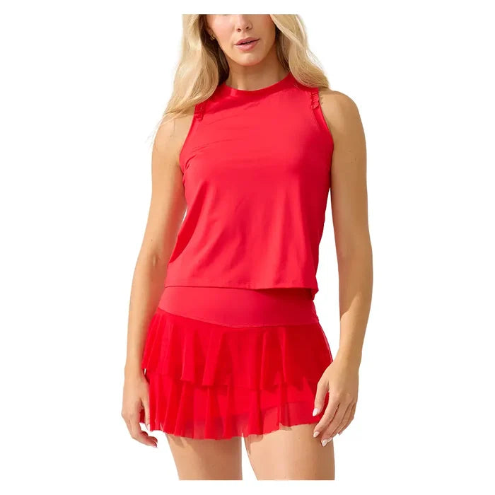 Women's Rally Tank Cherry Red