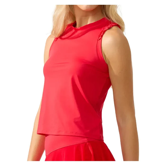 Women's Rally Tank Cherry Red