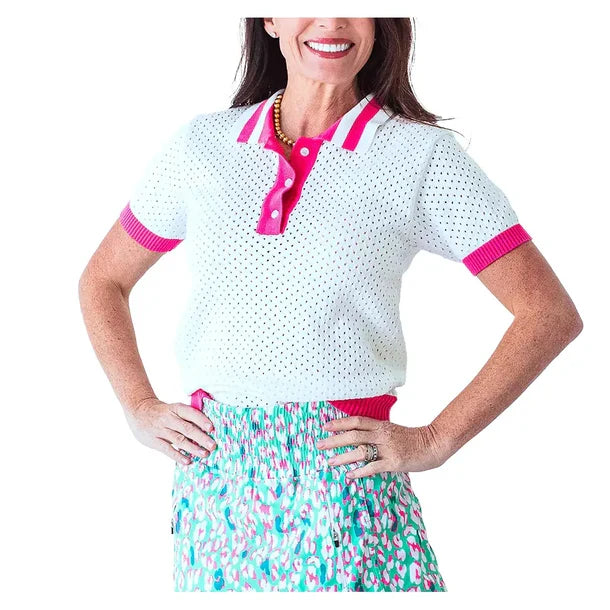 Women's Rally Top White