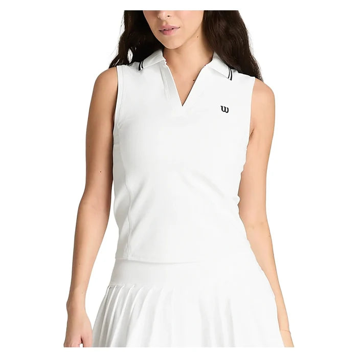 Women's Rib Sleeveless Polo