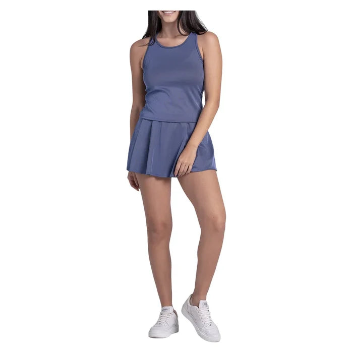 Women's Rib Sport Cord Tank Parisian Blue, Lucky In Love, Pickleball Express, CX207-434-3