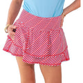 Women's Ruffle Skort Stripes