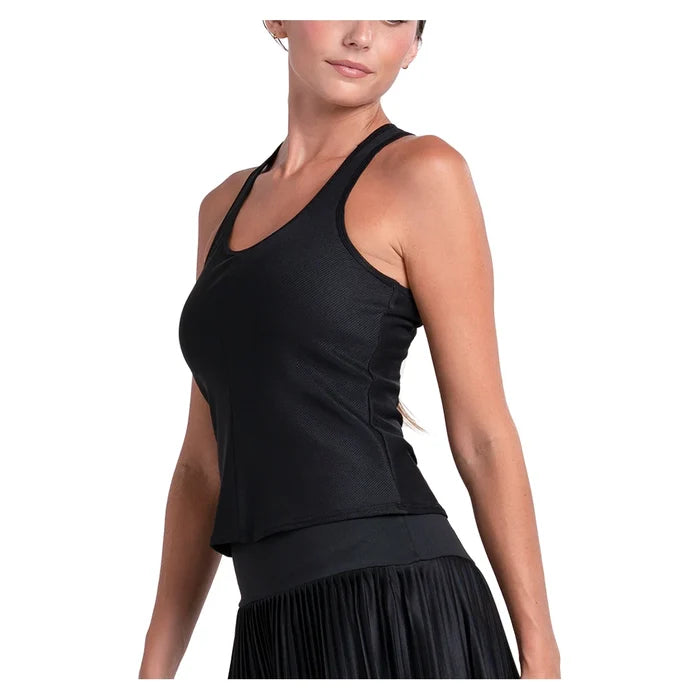 Women's Scoop Neck Rib Tank with Bra