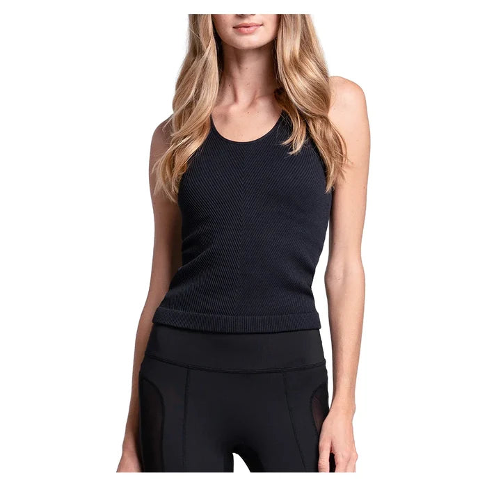 Women`s Seamless Scoop Neck Court Tank With Bra