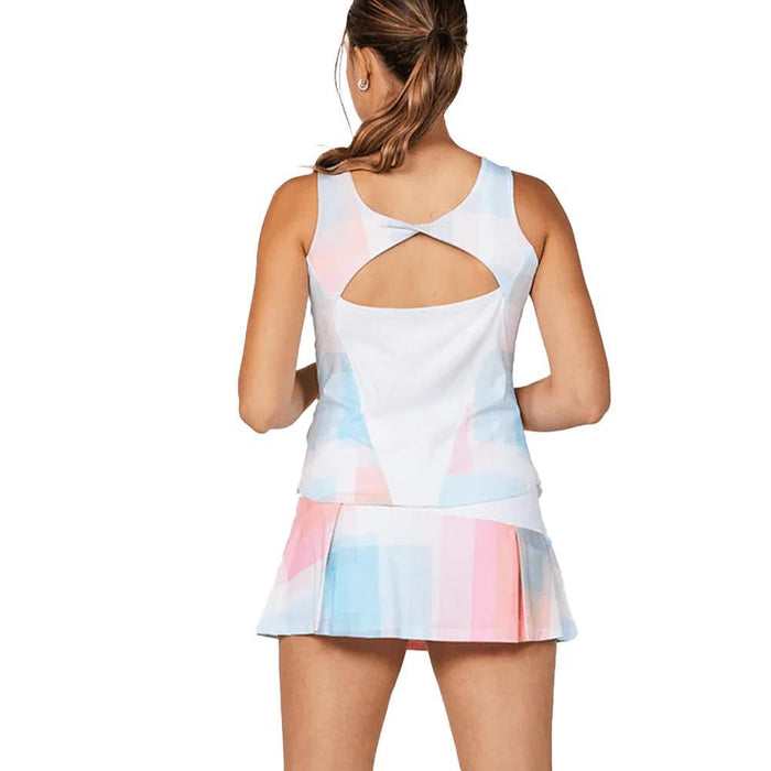 Womens Shades of Pink 22 Inch Tank White and Shades of Pink