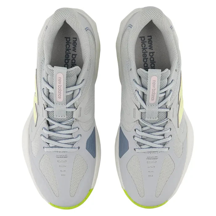 Women's SmashStep PKL 2E Width Pickleball Shoes Light Zinc Blue and Pink Granite