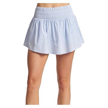 Women`s Smocked Waist Tiered Skort