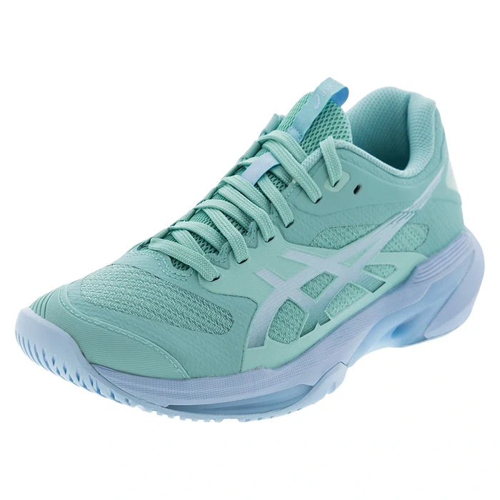 Women's Solution Speed FF 4 Shoes Oasis Green and Light Blue