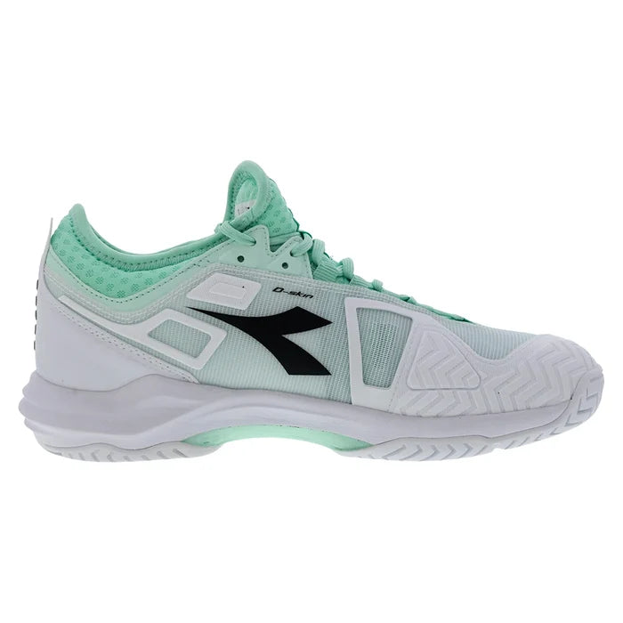 Women's Speed Blueshield Fly 5 AG Court Shoes Cabbage and Black