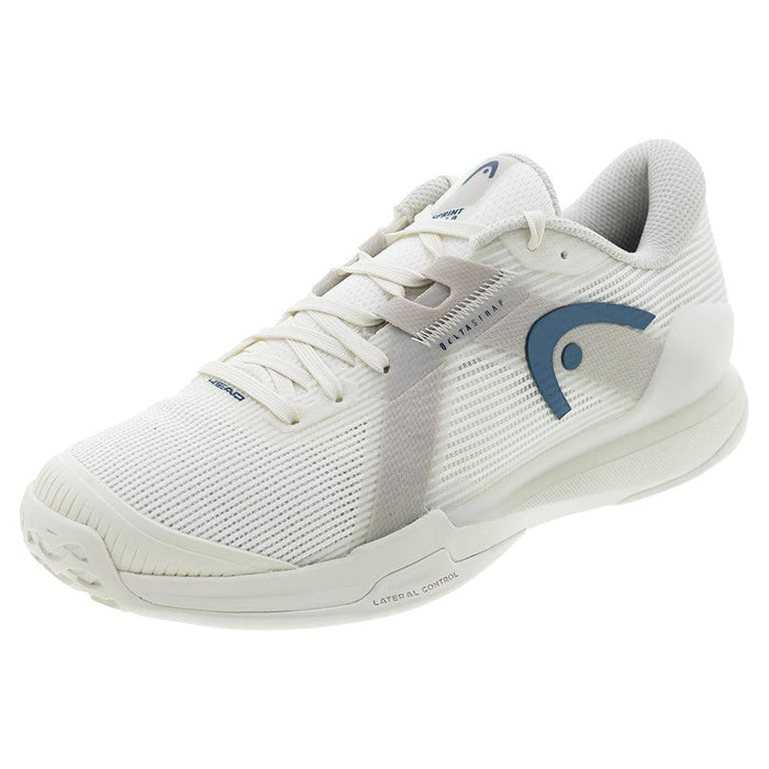 Women's Sprint Pro 4.0 Court Shoes Chalk White and Twilight Blue
