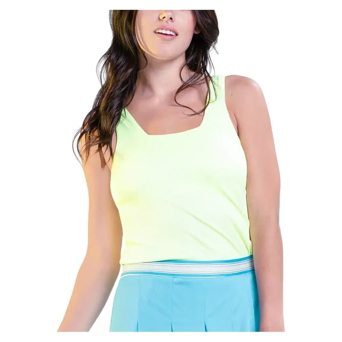 Women's Squared Up Tank Lemon Frost