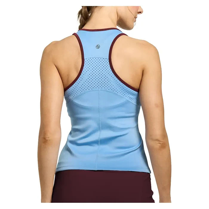 Women's Starter Tank Bluebell and Cabernet