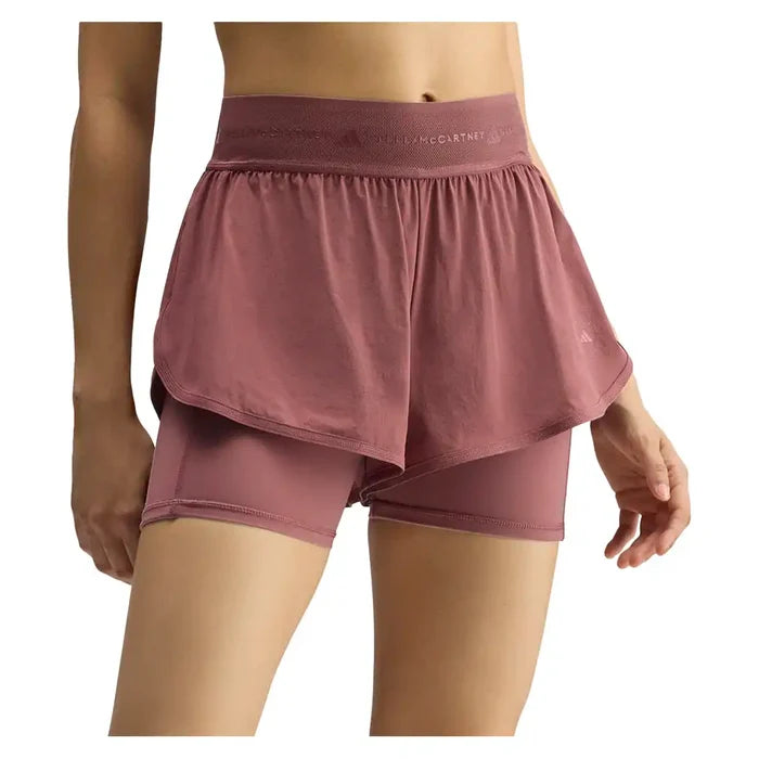 Women's Stella McCartney 2IN1 Training Shorts Maroon