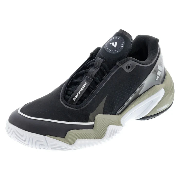 Women's Stella McCartney Barricade Shoes Core Black and Silver Metallic