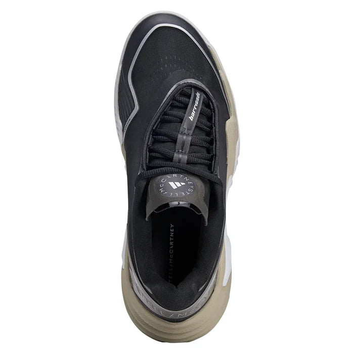 Women's Stella McCartney Barricade Shoes Core Black and Silver Metallic
