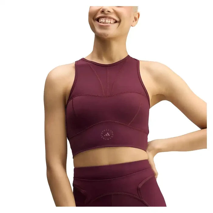 Women's Stella McCartney Crop Training Top Maroon