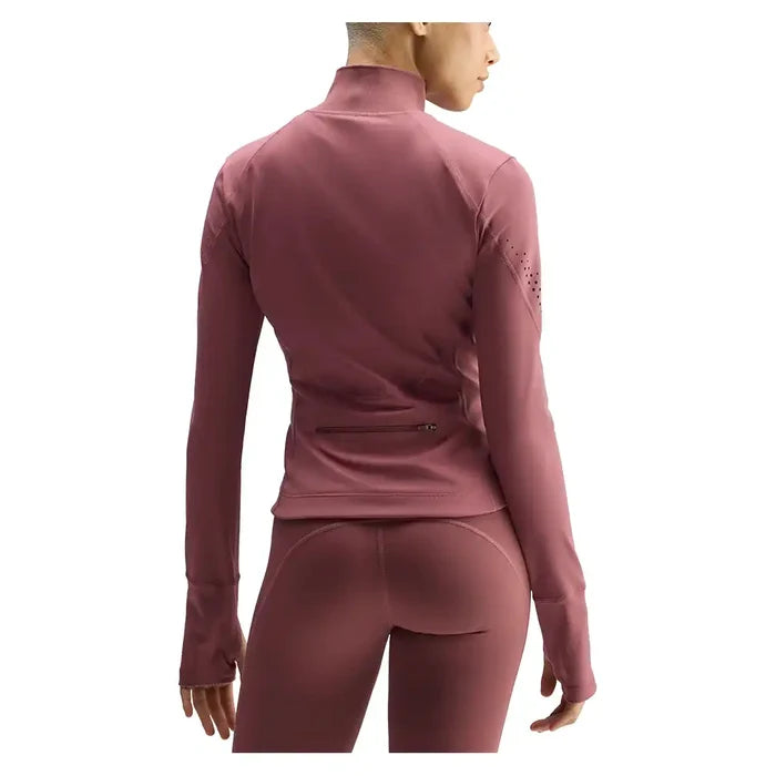 Women's Stella McCartney Longsleeve Midlayer Training Top Quiet Maroon