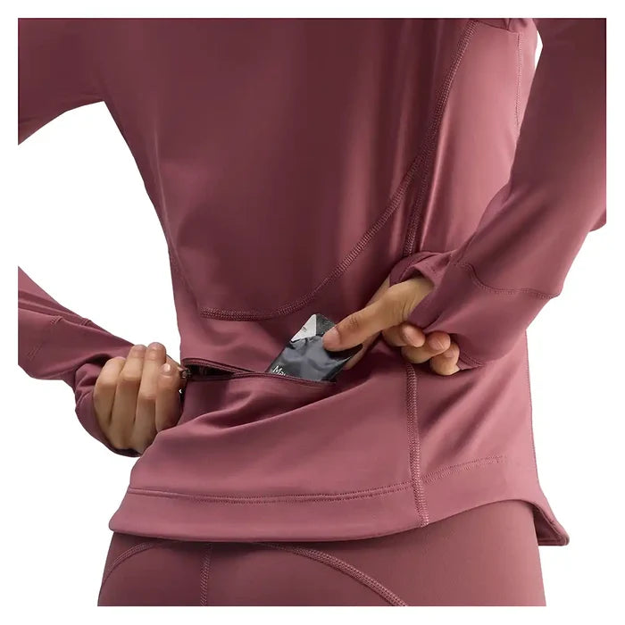 Women's Stella McCartney Longsleeve Midlayer Training Top Quiet Maroon