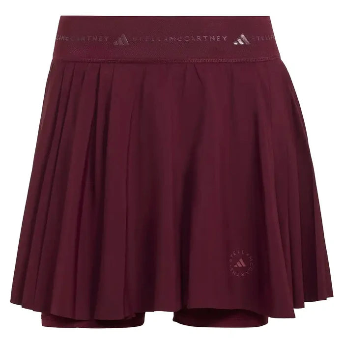 Women's Stella McCartney Pleated Training Skort Maroon