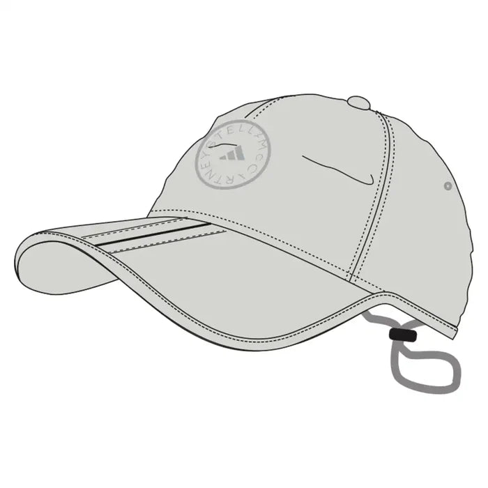 Women's Stella McCartney Running Cap Orb Grey and Dove Grey