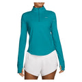 Women's Swift Dri-FIT UV 1/4-Zip Running Top, Nike, 300 Energy/Reflective Silver, Pickleball Express, HQ0499-H26-300-ENERGY-REFLECTIVE-SILVER-1