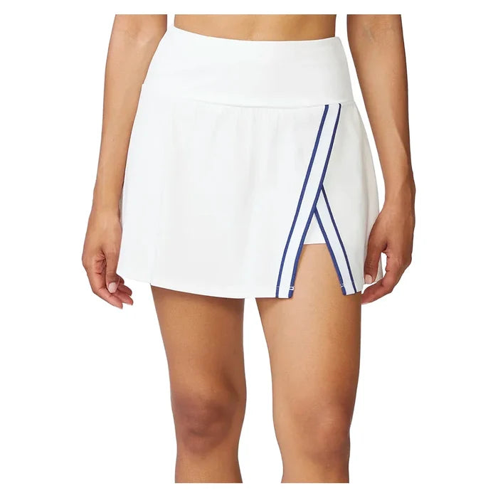 Women's Tape Trim Wrap Front Skort White and Night Sky