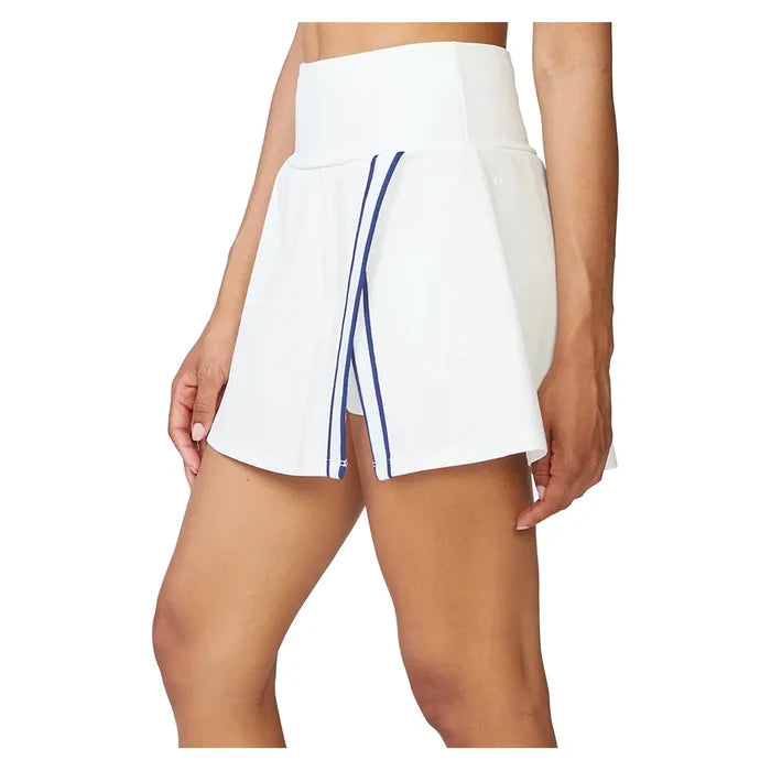 Women's Tape Trim Wrap Front Skort White and Night Sky