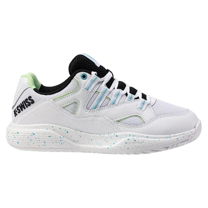 Women's Tura Team Pickleball Court Shoes White and Paradise Green