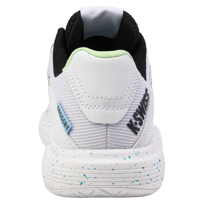 Women's Tura Team Pickleball Court Shoes White and Paradise Green