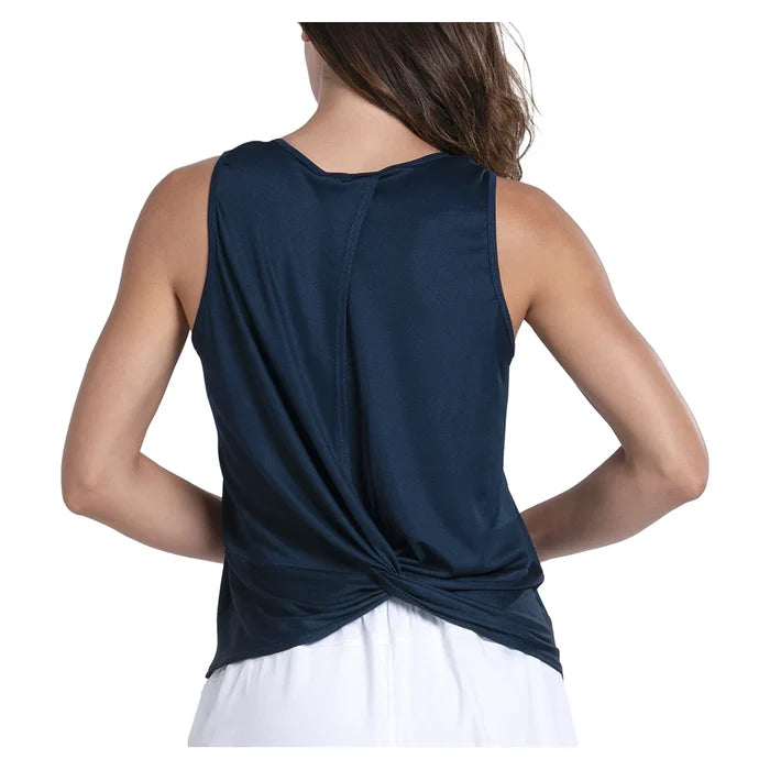 Women's Twist Back Rib Tank