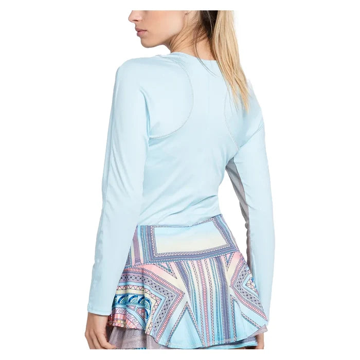 Women`s Ultimate Long Sleeve Tennis Top Wave