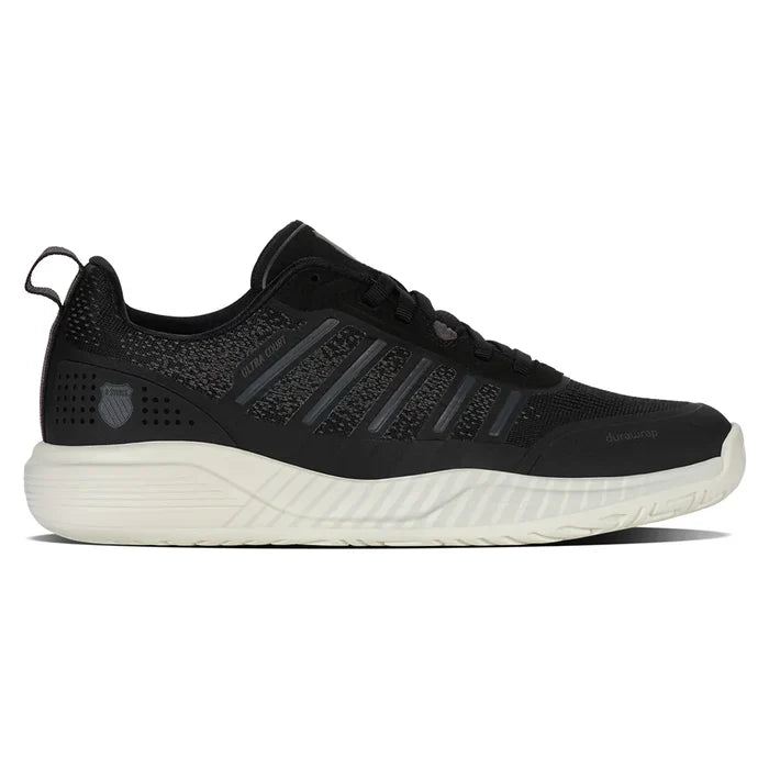 Women's Ultra Court Pickleball Court Shoes Black and Snow White