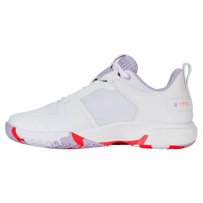 Women's Ultrashot Team Court Shoes White and Orchid Petal