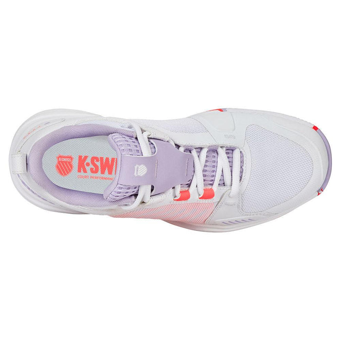 Women's Ultrashot Team Court Shoes White and Orchid Petal
