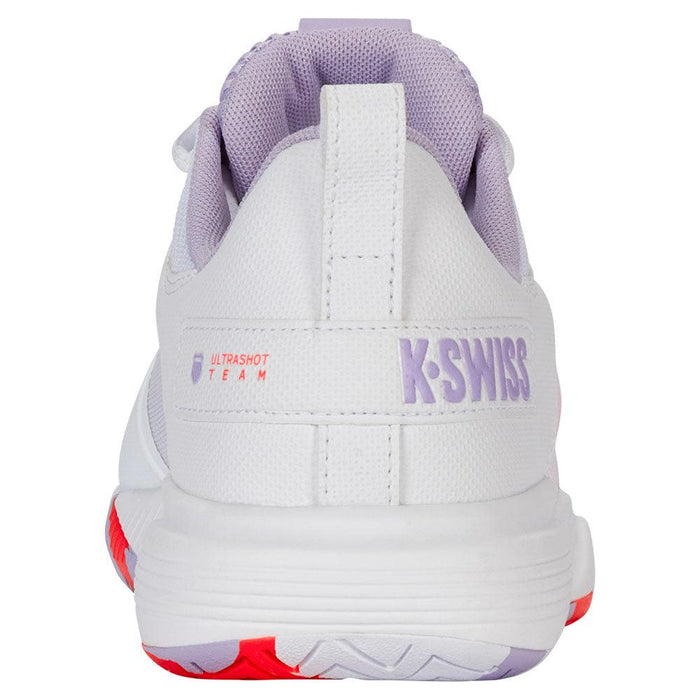 Women's Ultrashot Team Court Shoes White and Orchid Petal