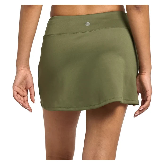 Women's Uprise 13 Inch Court Skort Avocado and Multicolor